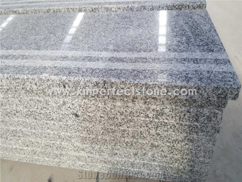 Jiangxi G603 Granite Stairs with Non-Slip Groove,Grey Granite Stair