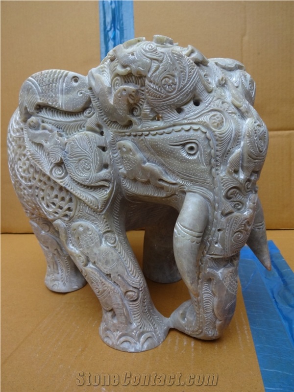 Soapstone Carved Elephant