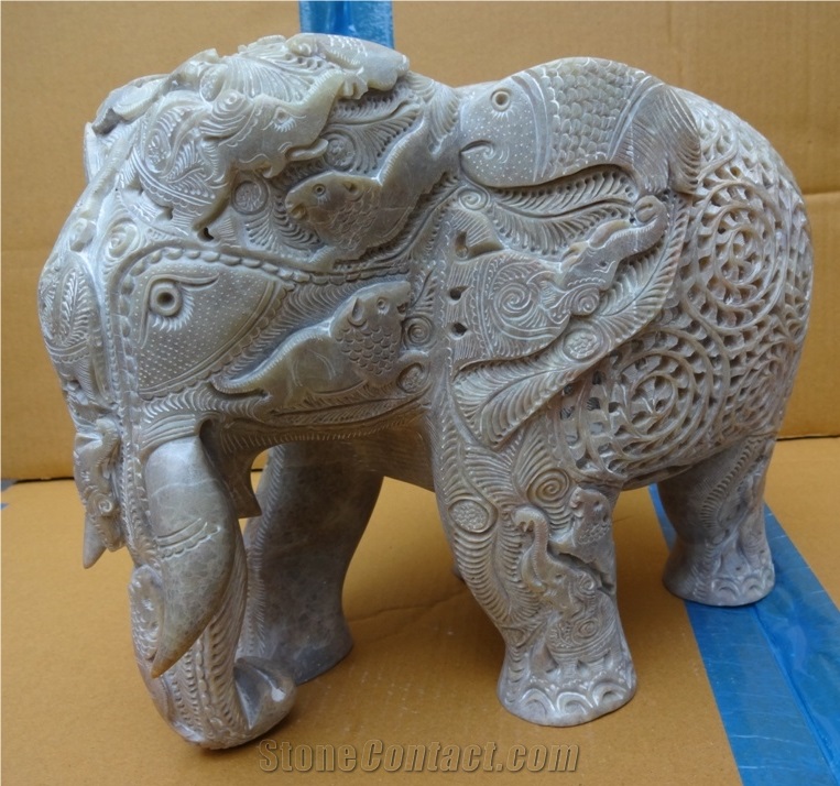 Soapstone Carved Elephant