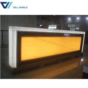 Bar Counter Top Modern Led Light Restaurant Counters