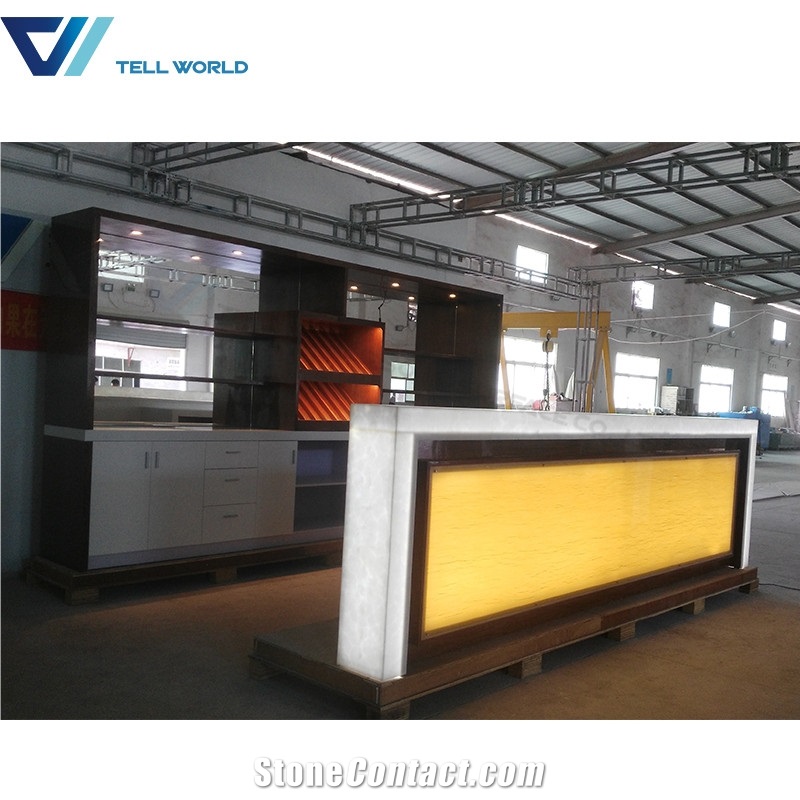 Bar Counter Top Modern Led Light Restaurant Counters