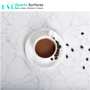 Carrara Custom Cut White Marble Quartz Table Tops