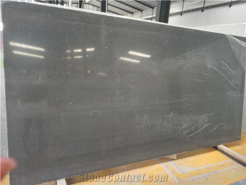 Light Grey Sparkle Quartz Slabs for Countertops China
