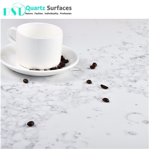 Mist Calacatta White Quartz Countertops Stronger Than Marble