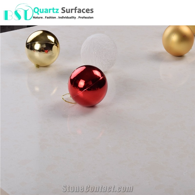 Orange Grains Artificial Quartz Countertop for Sale