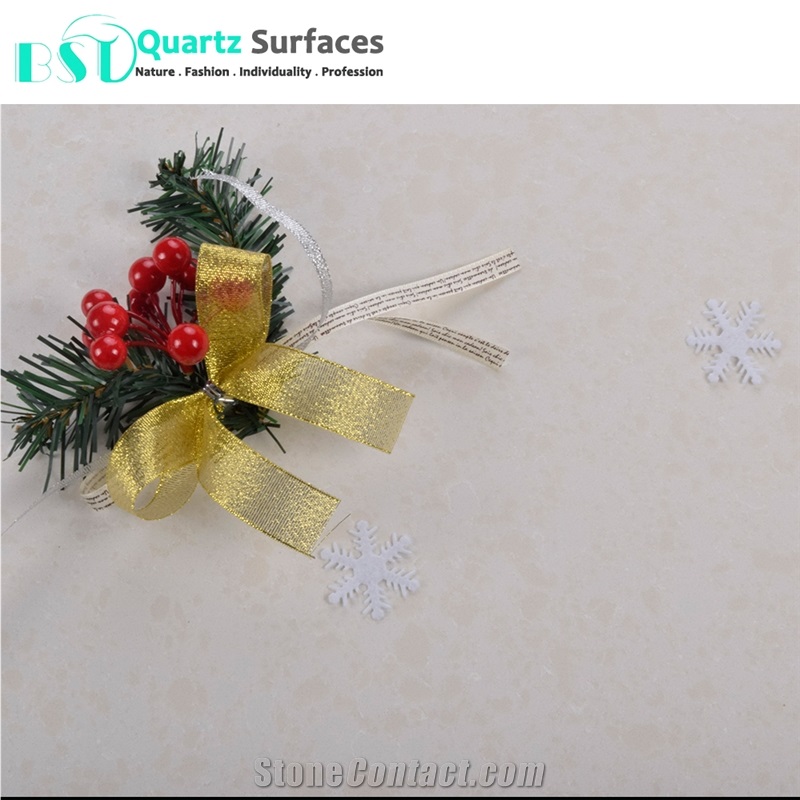 Orange Grains Artificial Quartz Countertop for Sale