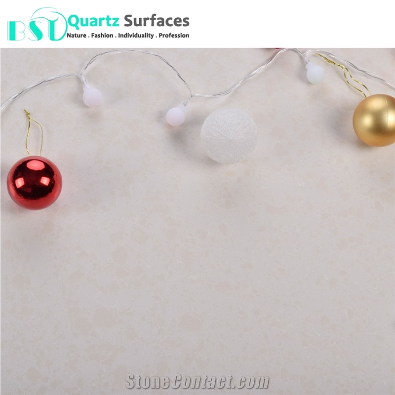 Orange Grains Artificial Quartz Countertop for Sale