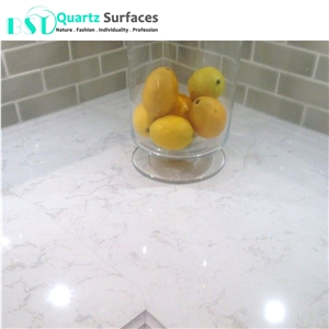 Polishing Carrara Quartz Kitchen Countertops