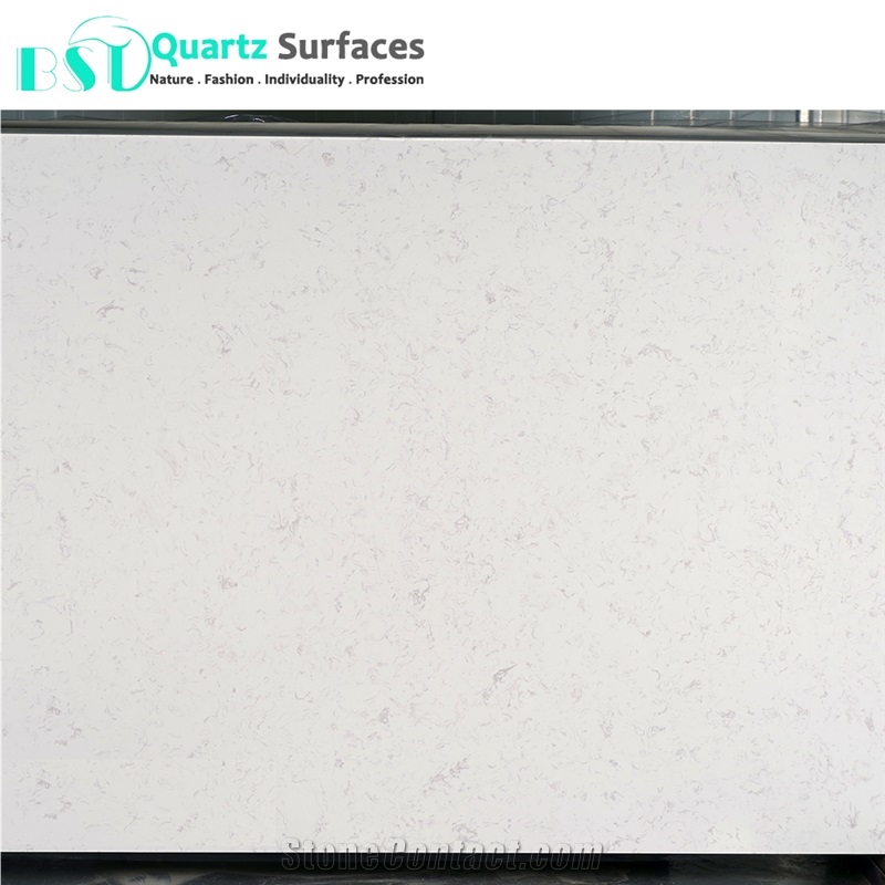 Polishing Carrara Quartz Kitchen Countertops