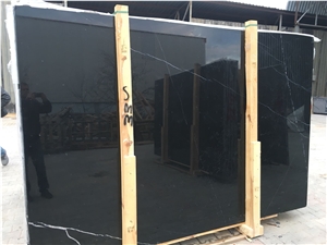 Konya Absolute Black Marble Slabs & Tiles, Turkey Black Marble