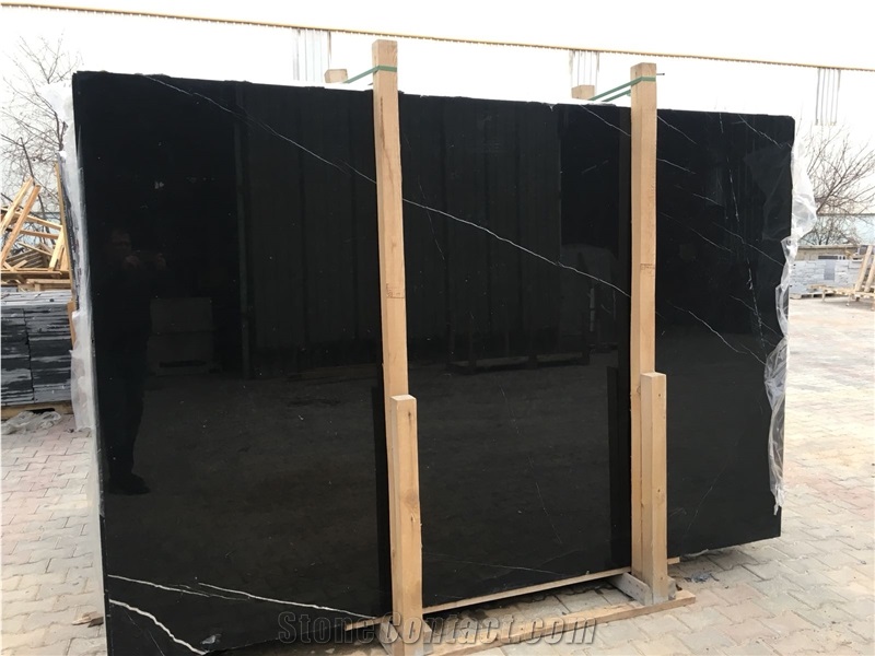 Konya Absolute Black Marble Slabs & Tiles, Turkey Black Marble