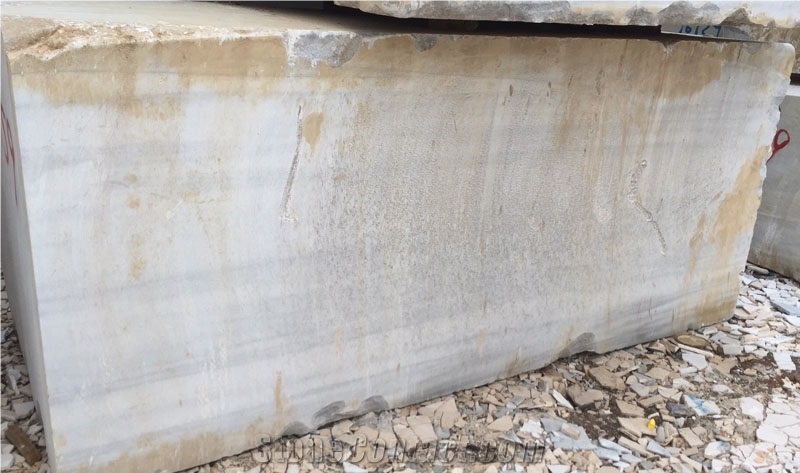 Honed Ice Age China Factory White Marble Price with Grey Viens