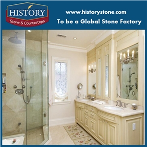 Hot Sale Marble Bathroom Vanity Tops with Cabinets, Faucet