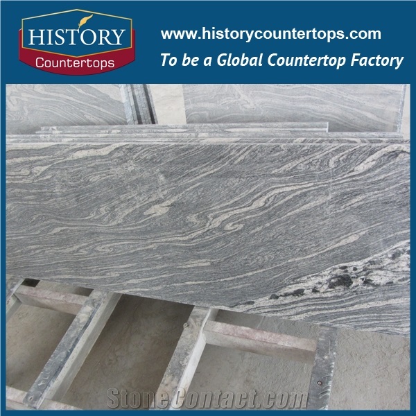 Whosale Multicolor Grain/Jurapana Wavesand Granite Polished Countertop