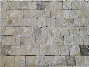 French Limestone Blocks Grey Blue "Olive Leaf"