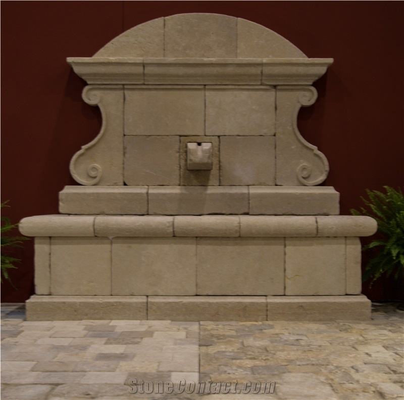 French Limestone Fountains (Pierre De Limeyrat) - Fountain