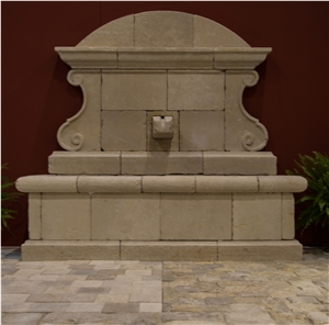 French Limestone Fountains (Pierre De Limeyrat) - Fountain