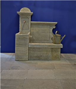 French Limestone Fountains (Pierre De Limeyrat) - Fountain