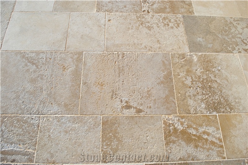 French Limestone Tiles All Shades Of Ochers - Limeyrat Gold Limestone