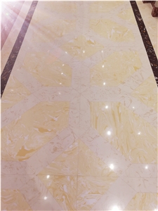 Artificial Ls-P009 Cappuccino Stone Slabs&Tiles Flooring&Walling