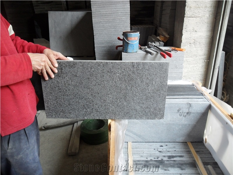 Beauty Black Granite Flamed Tiles&Slabs