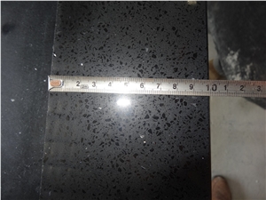 Black Sparkle Quartz-Countertop Kitchen Island Top Bench Top