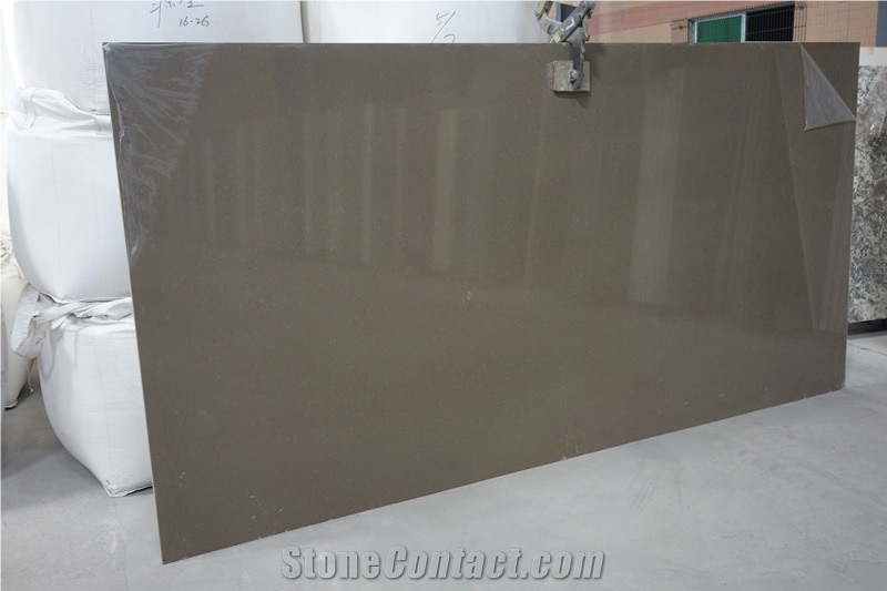 Coffee Sand Quartz Slabs
