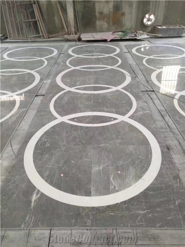 Custer Grey Polished Marble Tiles&Slabs for Countertop