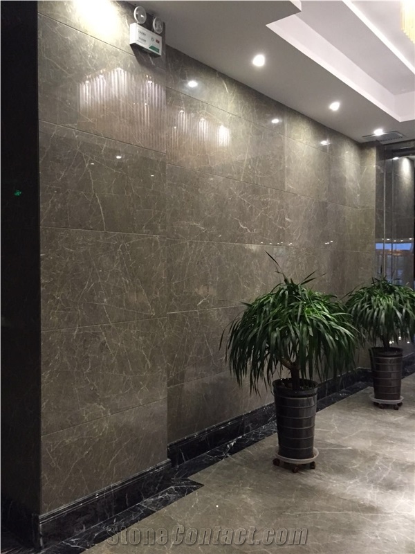 Custer Grey Polished Marble Tiles&Slabs for Countertop