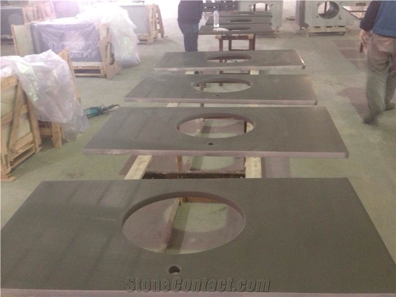 Light Grey Quartz-P033-Vanity Tops