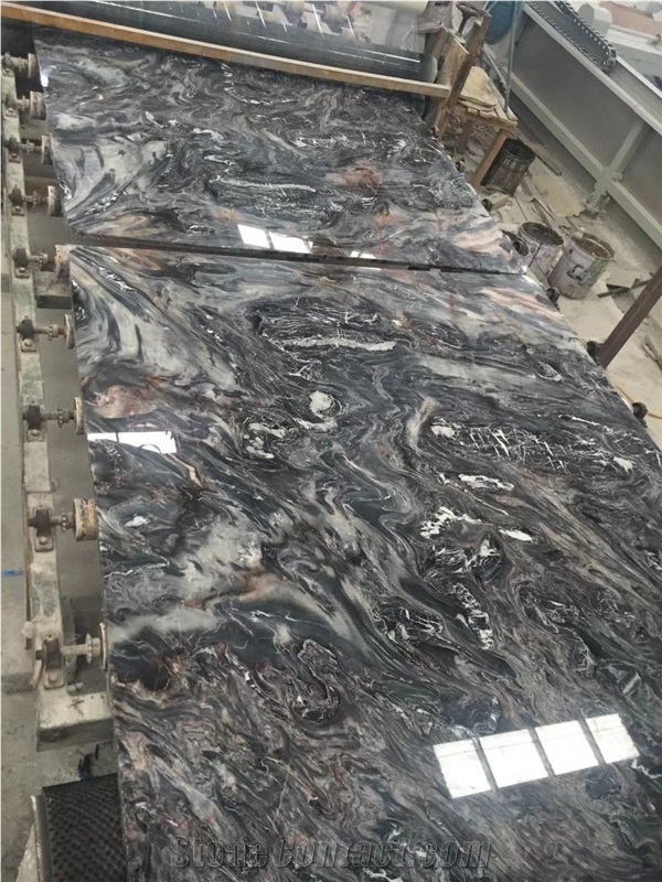 Louis Gray Agate Polished Tiles Marble Slabs for Countertop