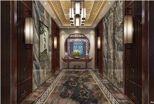 Louis Gray Agate Polished Tiles Marble Slabs for Countertop