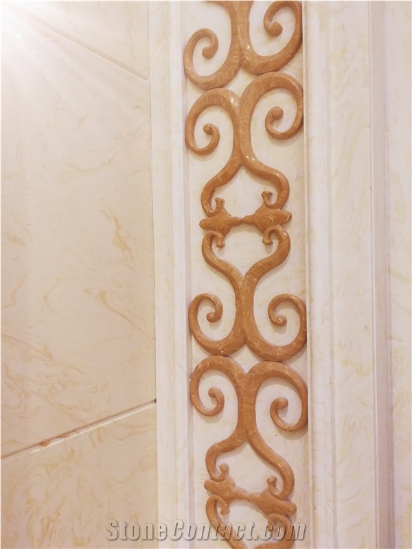 Ls-P001 Light Emperador Artificial Stone Tiles & Slabs