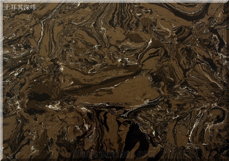 Ls-P003 Dark Emperador / Artificial Stone Tiles & Slabs