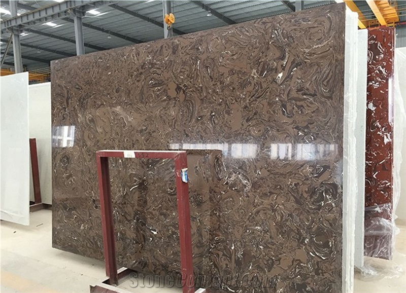 Ls-P003 Dark Emperador / Artificial Stone Tiles & Slabs