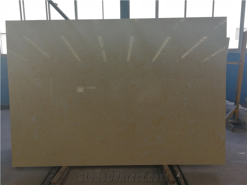 Ls-P012 White Rose Artificial Stone Slabs&Tiles Flooring&Walling