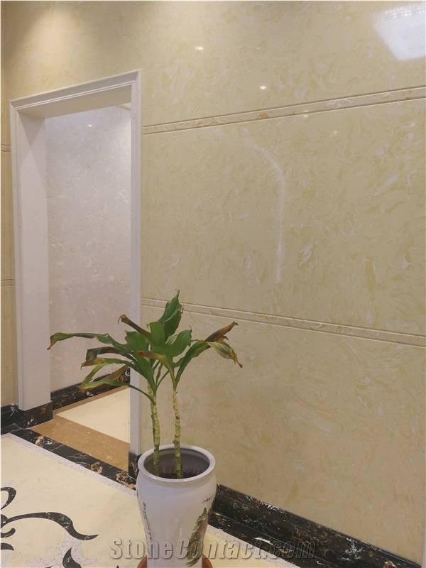Ls-P012 White Rose Artificial Stone Slabs&Tiles Flooring&Walling
