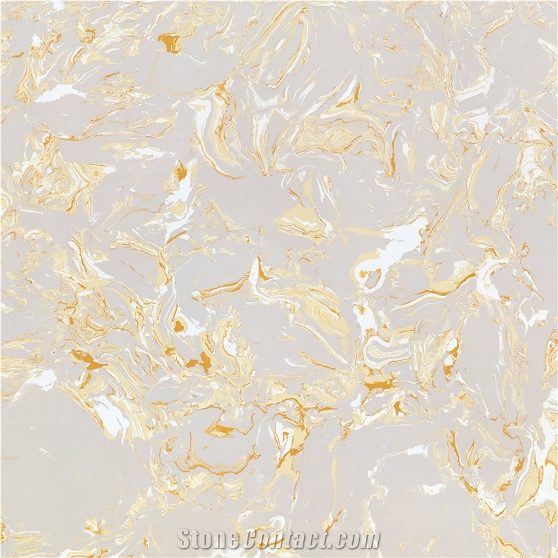 Ls-P015 Huanglong Jade / Artificial Stone Tiles & Slabs