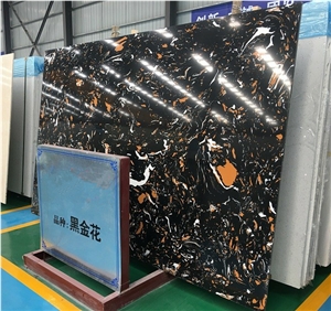 Ls-P025 Portoro Artificial Stone Slabs&Tiles Flooring&Walling