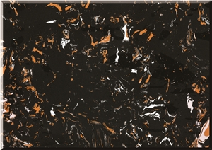 Ls-P025 Portoro Artificial Stone Slabs&Tiles Flooring&Walling