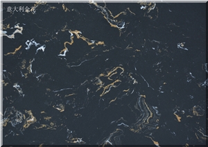 Ls-P034 Italy Portoro / Artificial Stone Tiles & Slabs