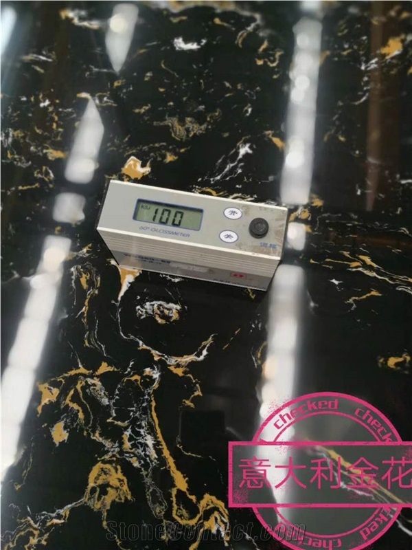 Ls-P034 Italy Portoro / Artificial Stone Tiles & Slabs