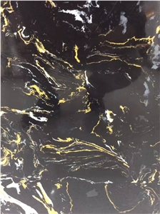 Ls-P034 Italy Portoro / Artificial Stone Tiles & Slabs