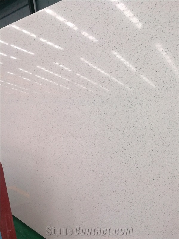 Ls-Q004 Silver White Diamond / Artificial Stone Tiles & Slabs