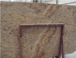 Polished Crystal Gold Granite Slabs&Tiles Granite Flooring&Walling