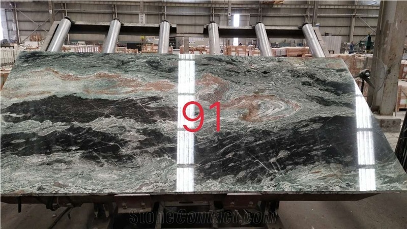 Polished Green Jadeite Granite Slabs&Tiles Granite Flooring&Walling