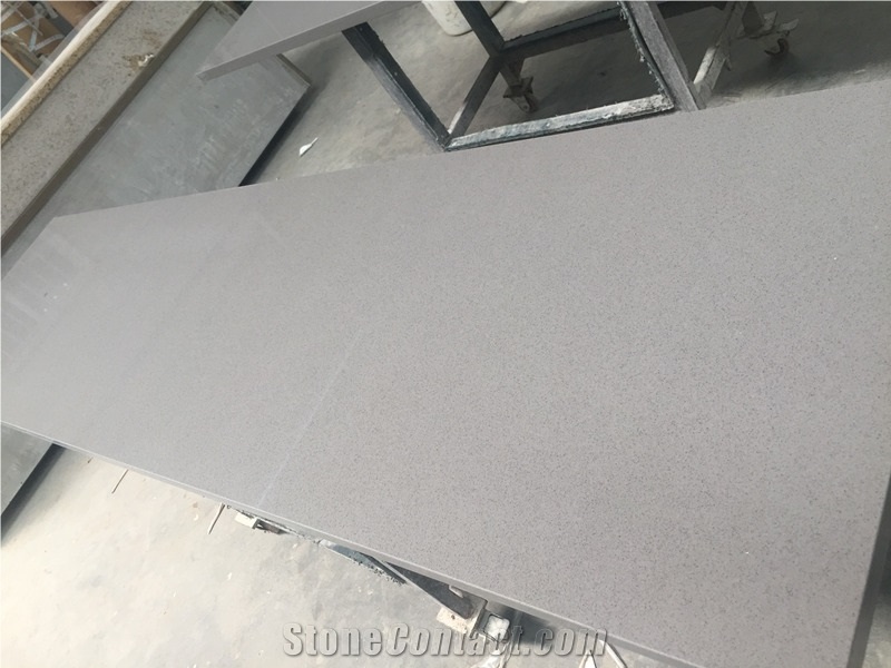 Pure Grey Quartz-P009-Countertop