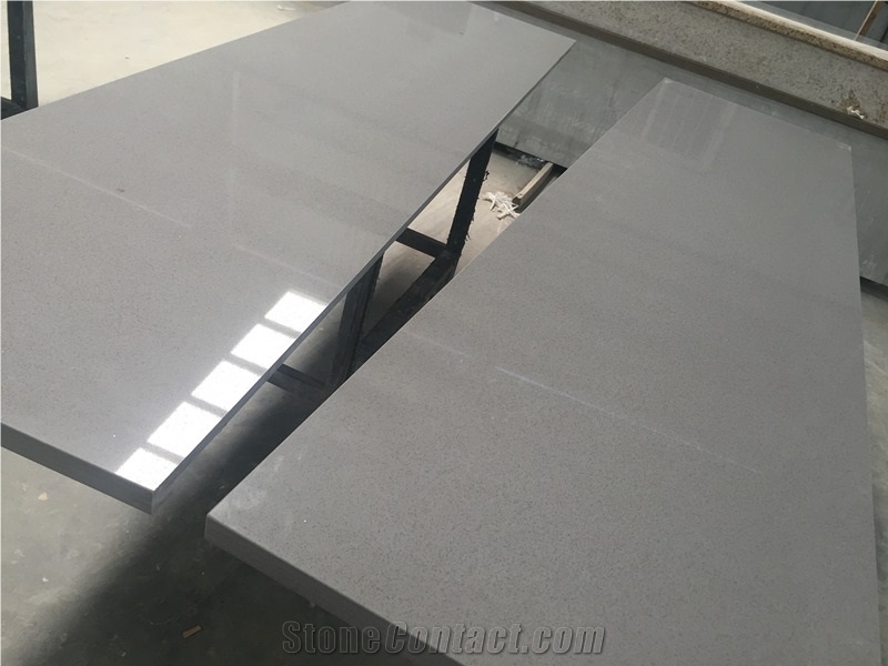 Pure Grey Quartz-P009-Countertop