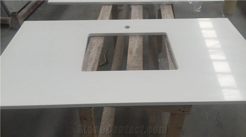 Pure Quartz-P028-Vanity Bathroom Vanity Tops