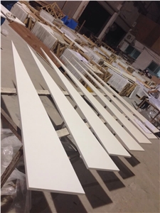 Pure White Project Show-1 Quartz Vanity Top Bath Top Master Bath Tops